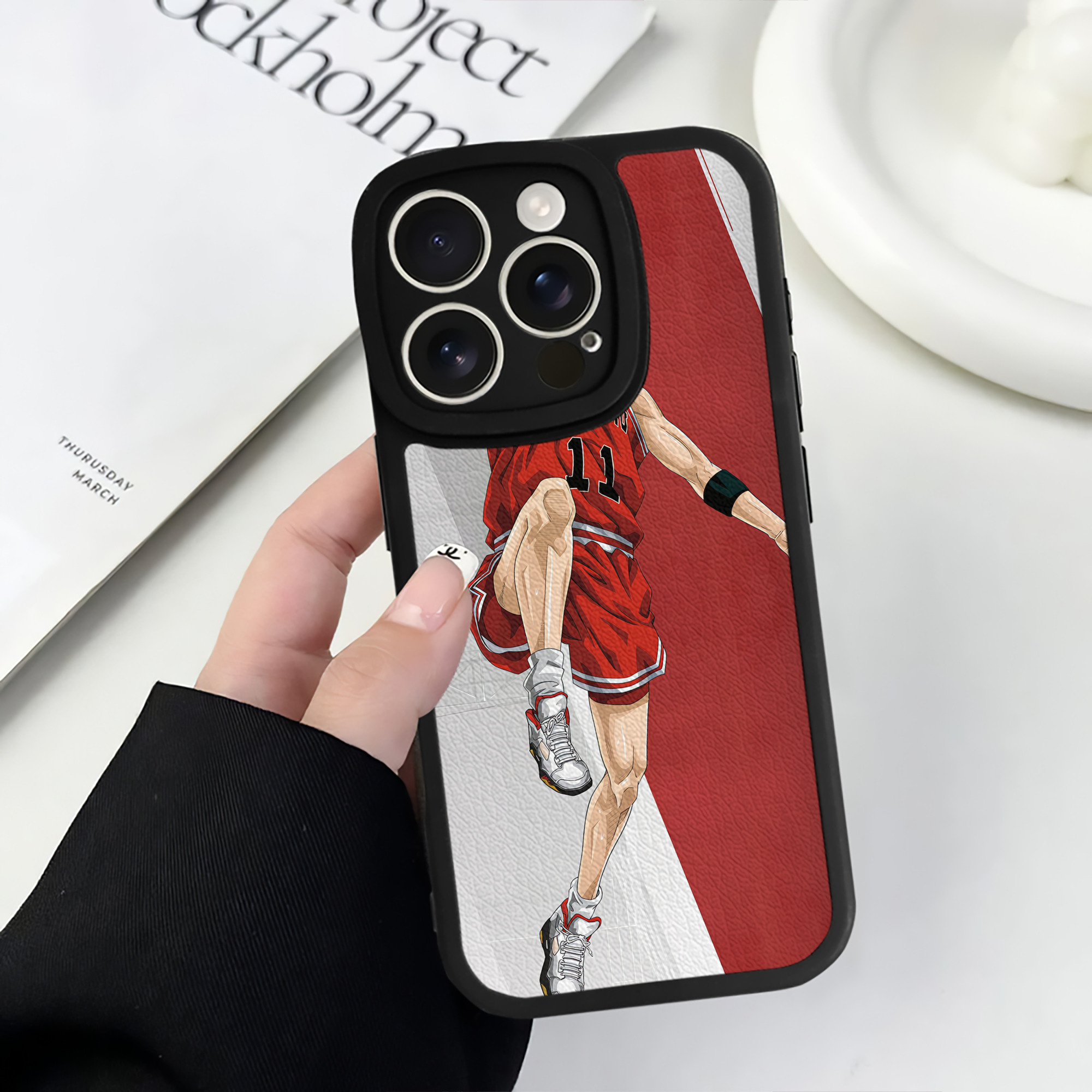 （画像用） SLAM DUNK／スラムダンク 【iPhone 16シリーズ対応】シリコンスマホケース（レザー調） 材質：シリコン